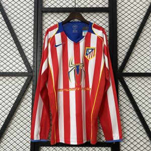 Atletico Madrid 04-05 home long sleeve retro jersey