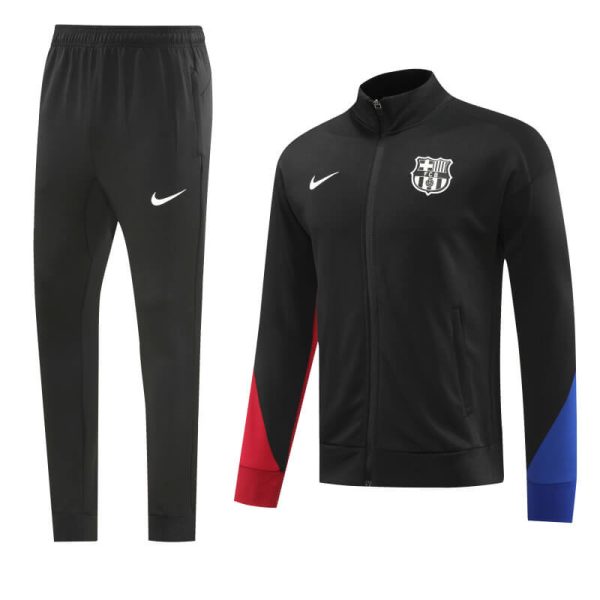 Barcelona 24-25 Black Jacket Tracksuit Slim Fit