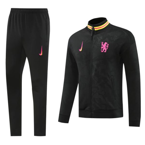 Chelsea 24-25 Black Jacket Tracksuit Slim Fit