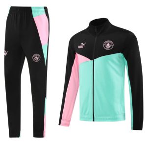 Manchester City 24-25 Black-Green Jacket Tracksuit Slim Fit
