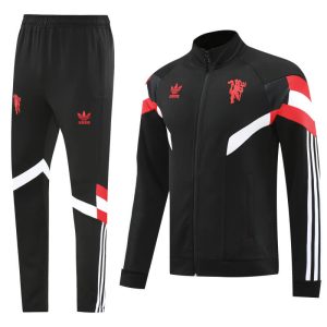 Manchester United 24-25 Black Jacket Tracksuit Slim Fit