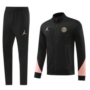 PSG 24-25 Black Jacket Tracksuit Slim Fit
