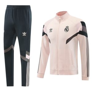 Real Madrid 24-25 Light Pink Jacket Tracksuit Slim Fit