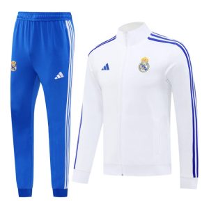 Real Madrid 24-25 White Jacket Tracksuit Slim Fit