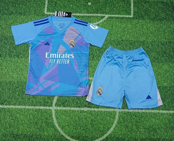 real madrid 24-25 goalkeeper kids kit