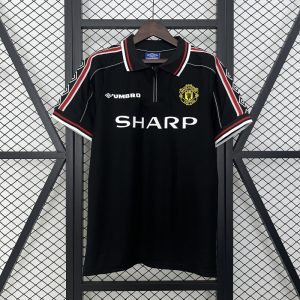 Manchester United 98-99 black retro jersey